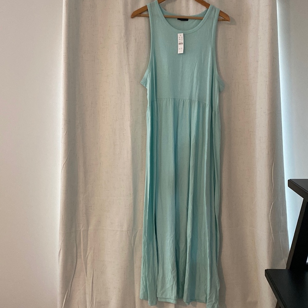 J Crew mint green maxi dress NWT